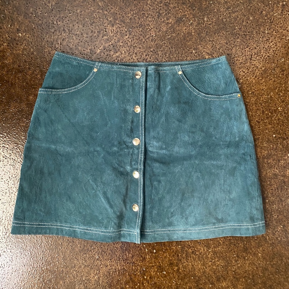 Suede skirt